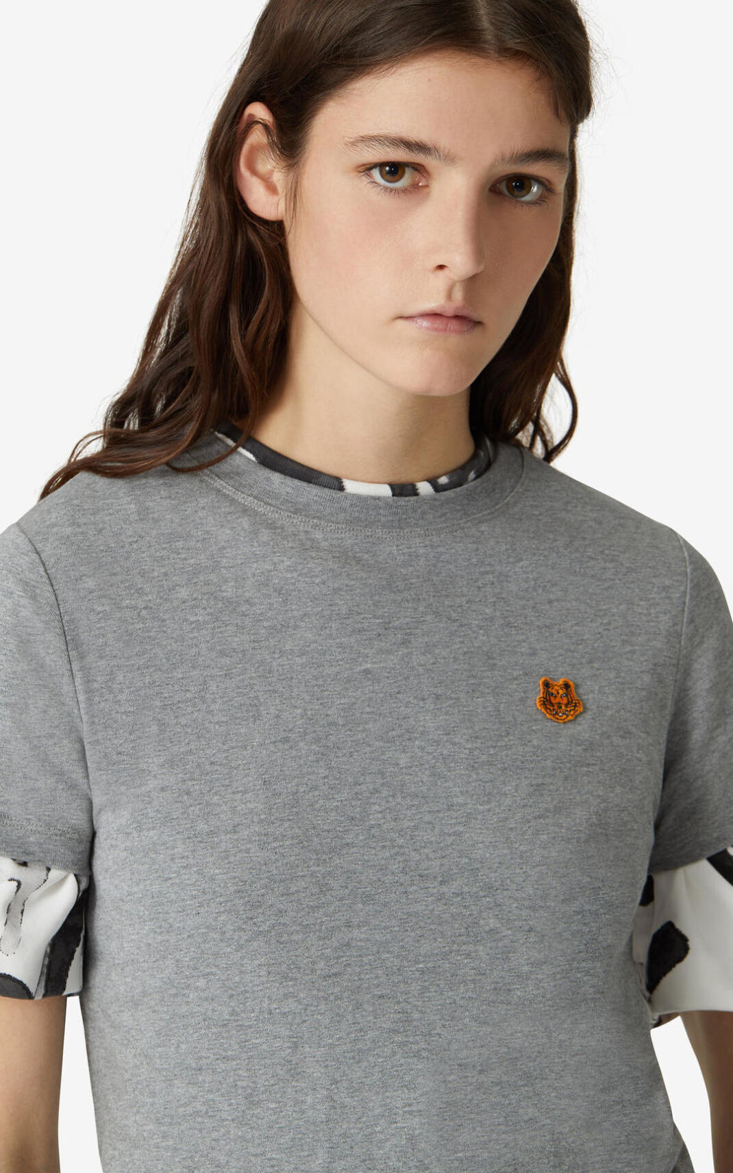 Kenzo Tiger Crest T Shirt Dam | 31586-ZLMC